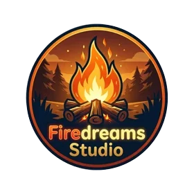 Firedreams Studio campfire badge