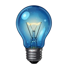 Keep Reasoning Closed add-on icon, a glowing blue light bulb